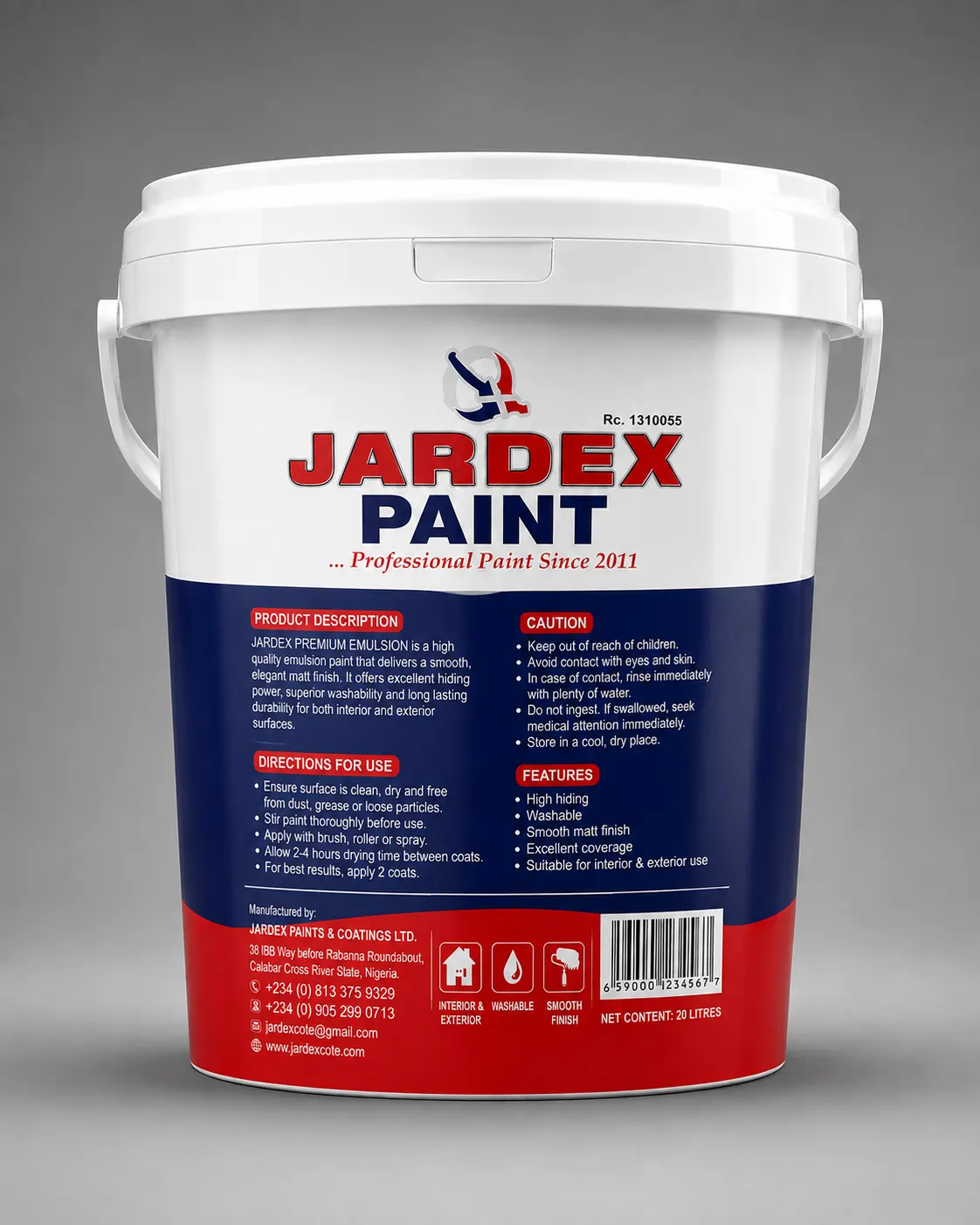 Premium Emulsion back label